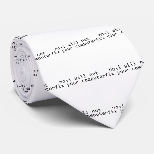 Cravate Geek de science informatique (Roulé)