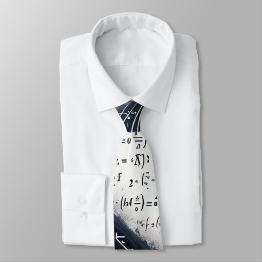Cravate Géek Nerd Équations Mathématiques Prof de Maths (Attaché)