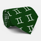 Cravate Gemini - Vert #003300 (Roulé)