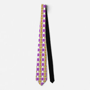 Cravate Gemstone Art Purple Orange