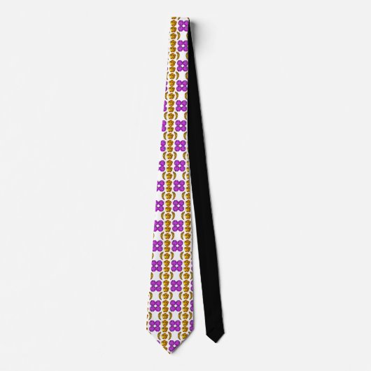 Cravate Gemstone Art Purple Orange (Devant)