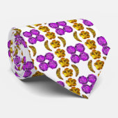 Cravate Gemstone Art Purple Orange (Roulé)