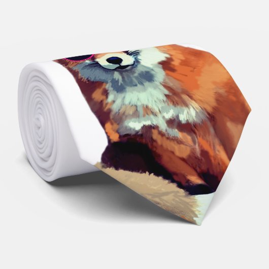 Cravate géniale de Fox rouge (Roulé)
