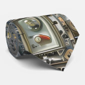 Cravate Génie Robotique Technologie Machine Nerveuse (Roulé)