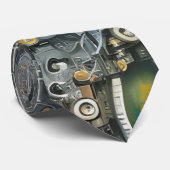 Cravate Génie Robotique Technologie Machine Nerveuse (Roulé)