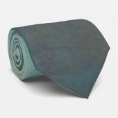 Cravate “Gentle Gradient” Tie – Turquoise to Gray, Elegant (Roulé)
