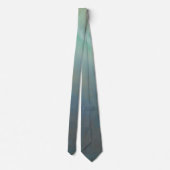 Cravate “Gentle Gradient” Tie – Turquoise to Gray, Elegant (Dos)