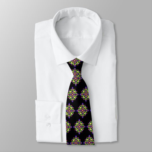 Cravate Gents Necktie with Rangoli Pattern (Attaché)