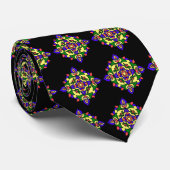 Cravate Gents Necktie with Rangoli Pattern (Roulé)