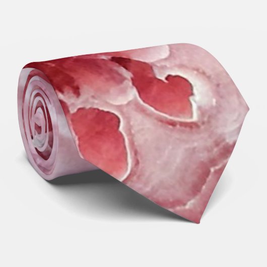 Cravate Géode cristal rose (Roulé)