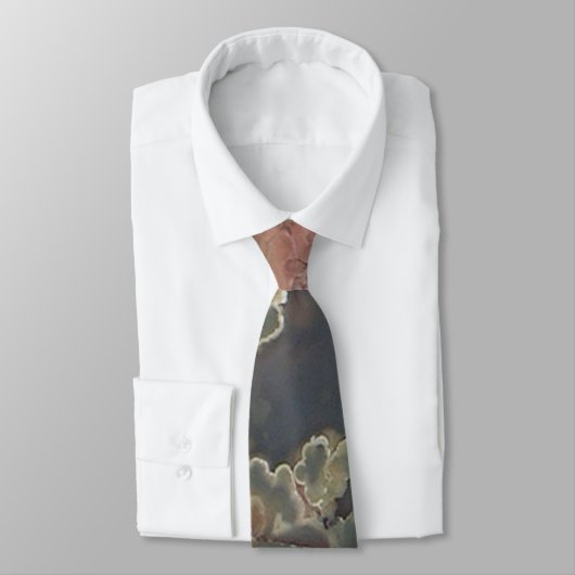 Cravate Géode Jasper Vert (Attaché)