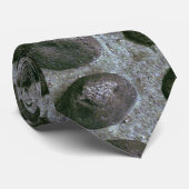 Cravate Geologist Tie Blue Marble Stone Design (Roulé)