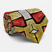 Cravate Géométhorique Tribal/Motif ethnique (Roulé)