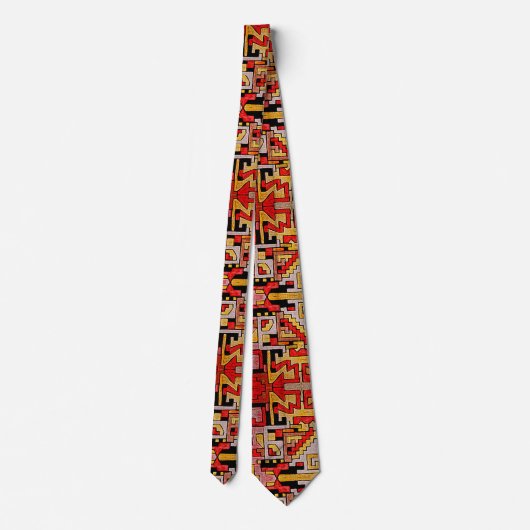 Cravate Géométhorique Tribal/Motif ethnique (Dos)