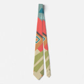 Cravate Géomètre de paysage artistique minimaliste moderne (Devant)
