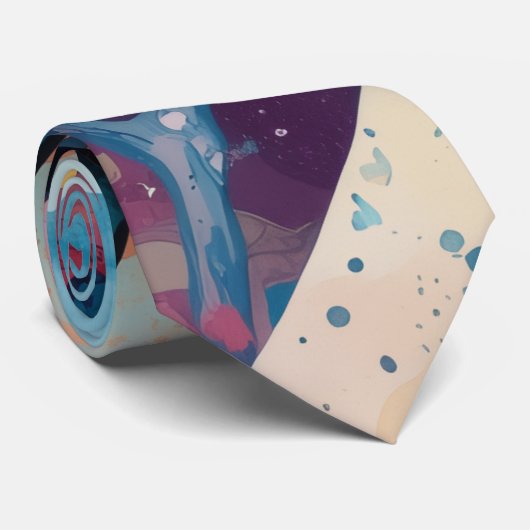 Cravate Geometric Fluidity (Roulé)