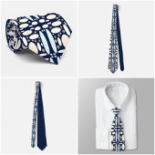 Cravate Geometric Oval Pattern Tie