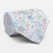 Cravate Géométrie abstraite moderne. (Roulé)