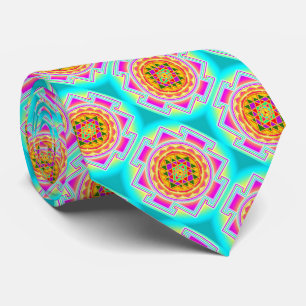 Cravate Géométrie sacrée Sri Yantra