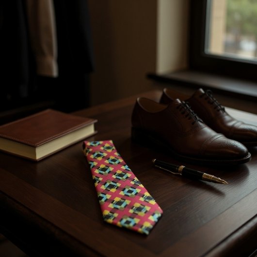 Cravate géométrique