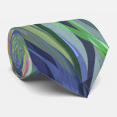 Cravate géométrique abstraite (0108-11) (Roulé)