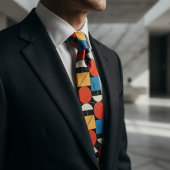 Cravate Géométrique Bauhaus Gras