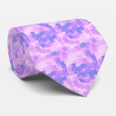 cravate géométrique "Blue Berry" (Roulé)