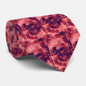 cravate géométrique "Cranberry" (Roulé)