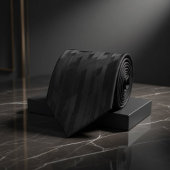 Cravate Géométrique tonal noir
