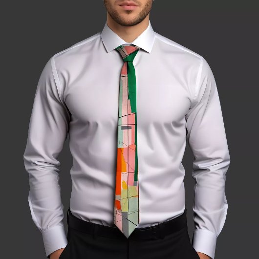 Cravate géométrique unique