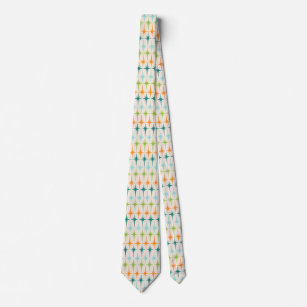 Cravate géométrique vintage de Starbursts