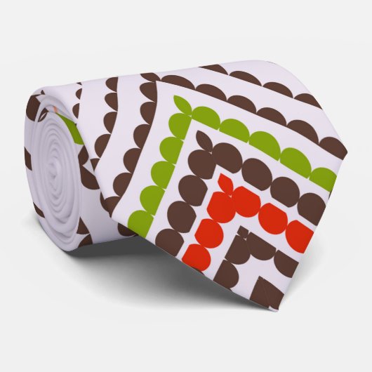 Cravate geometrisches Zick zack Muster  (Roulé)