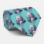 Cravate George Frideric Handel, bleu (Roulé)