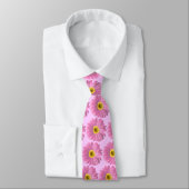 Cravate Gerbera Rose Daisies (Attaché)