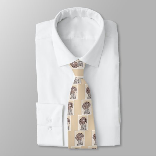 Cravate German Shorthaired Pointer Painting - Dog Art (Attaché)