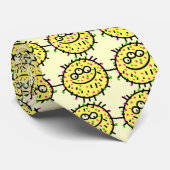 Cravate Germe jaune de bande dessinée (Roulé)