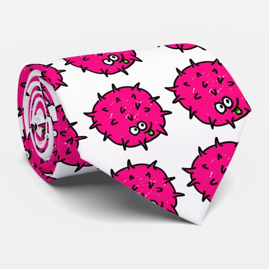 Cravate Germe rose (Roulé)