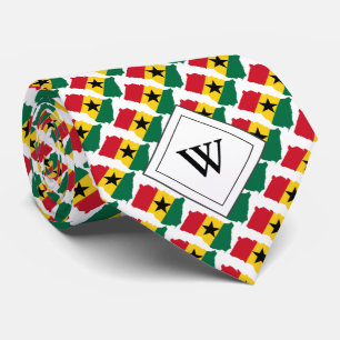Cravate GHANA Christian Scripture Monogram Flag
