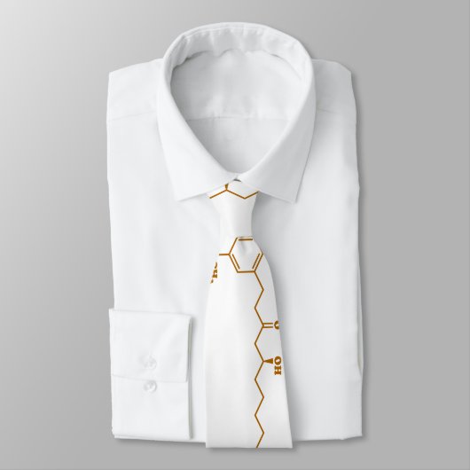 Cravate Gingerol Molecule formule chimique (Attaché)