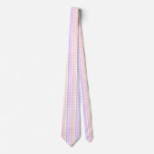 Cravate Gingham Arc-en-Ciel Pastel (Devant)