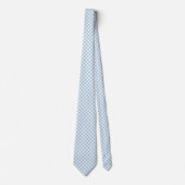 Cravate Gingham Bleu Ciel (Devant)