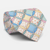Cravate Gingham Cathedral Window Quilt Design (Roulé)