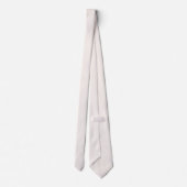 Cravate Gingham floral blanc et champagne rose (Dos)