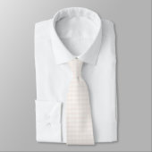Cravate Gingham floral blanc et champagne rose pâle (Attaché)