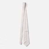 Cravate Gingham floral blanc et champagne rose pâle (Dos)