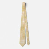 Cravate Gingham Jaune Miel (Devant)