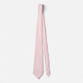 Cravate Gingham Rose Pâle (Devant)