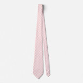 Cravate Gingham Rose Pâle (Devant)