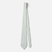Cravate Gingham Vert Sauge (Devant)