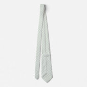 Cravate Gingham Vert Sauge (Dos)
